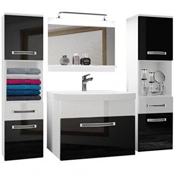 Meuble de Salle de Bain Belini 140 cm avec 2 Cabinets