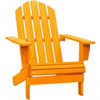 Silla Adirondack de madera maciza para el jardín