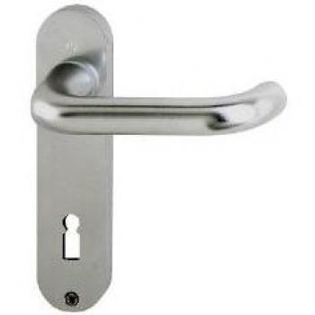 HOPPE Türdrücker 138L/300K, VKT=8mm, PZ/72, mit Schildern
