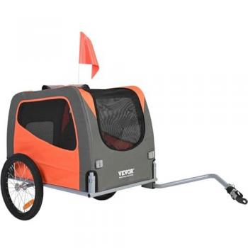 VEVOR Remorque Vélo Pliable Cadre Facile Roues Rapides 30 kg