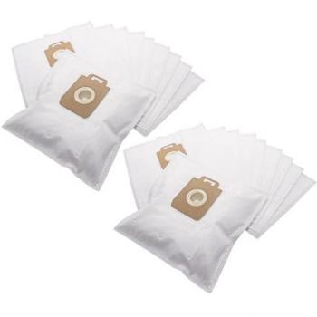 20x sacchetto microfibra compatibile con aspirapolvere Philips EasyLife FC8130/FC8134 – 32×19 cm bianco