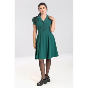 Hell Bunny Green Women's Dress (Vera Lynn Style)
