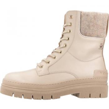 Botines de mujer Tommy Hilfiger con diseño de lazada Feminine Felt Lace Up Bootie