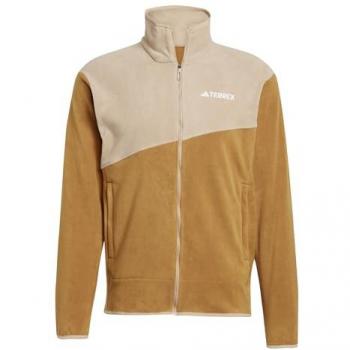 Adidas Terrex Multi Fleecejacke in Beige/Braun