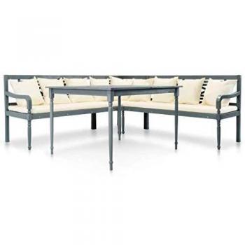 VidaXL 16-tlg. Akazienholz Gartensofa Lounge Sitzgruppe