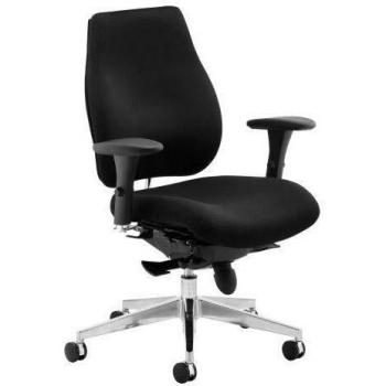 Chiro Plus Chair Black with Arms PO000001 58433DY