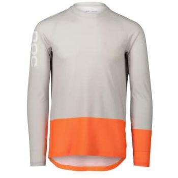 POC MTB Pure Langarmtrikot Orange / Granitgrau – XS-Variante