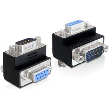 Adaptateur Delock Sub-D 9 pins mâle vers femelle incliné