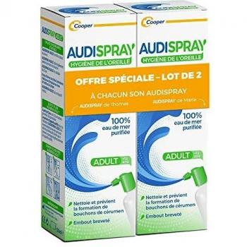 Audispray Adulte Hygiène de l'Oreille Lot de 2 x 50 ml