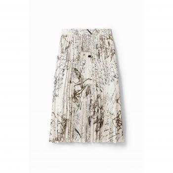 Bianco Gonna Midi Desigual XL
