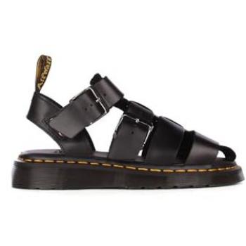 Dr. Martens Garin Brando Black Leather Sandals