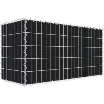 Fleece-Lined Green Gabion 100 cm x 50 cm x 40 cm