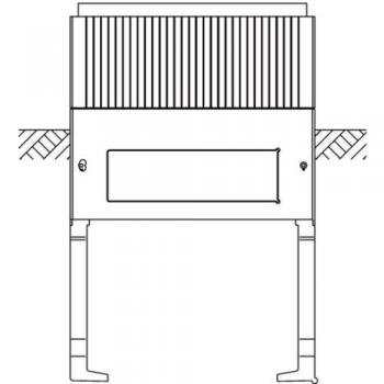 Armadio Rack Hager ZAX005 0 315x585x900 – Base Interrata Grigia