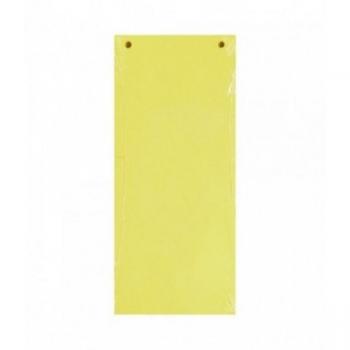 Exacompta Yellow Horizontal Filing Strips, 105x240mm, 12 x 100 Pack
