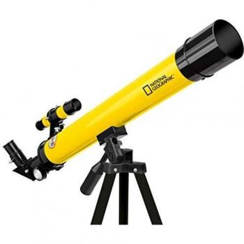 National Geographic 50/600 AZ Réfracteur 100x Noir, Jaune
