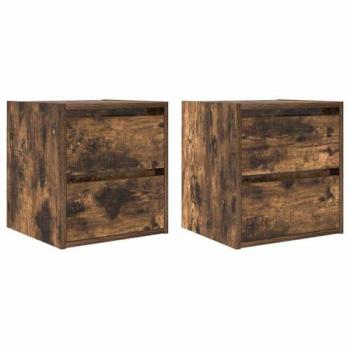 Set de mesas de noche roble Sonoma 38x34x40 cm