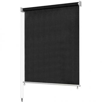 Cortina de Tela Enrollable (160 x 140 cm), Color Gris