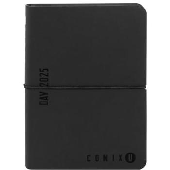 Agenda Giornaliera Mini Comix U 2025 Nero