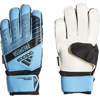 Kinder Predator Top Training-Handschuhe Adidas Fingersave Junior – Blaugrau und Schwarz