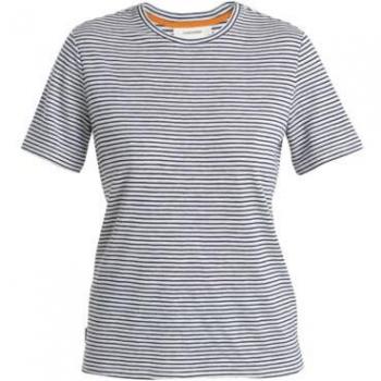 Snow & Midnight Navy Merino Linen Women’s T‑Shirt