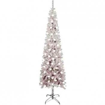 Weihnachtsbaum Slim mit LEDs in Weiß 120 cm