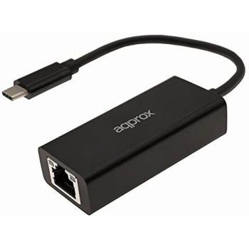 Approx! Appc43 Netzwerkadapter USB-C in Schwarz
