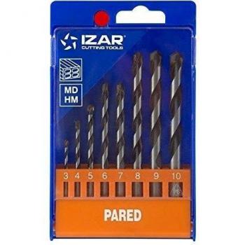 Set de brocas de widia 8 piezas 3-10 mm