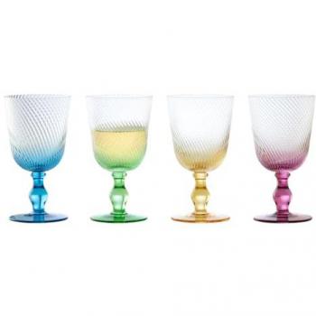 Anton Studio Designs Swirl Wine Goblets Set of 4