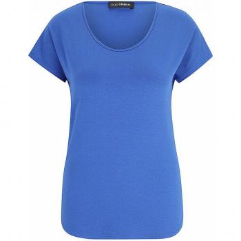Blaues Doris Streich Damen-T-Shirt, Größe 46