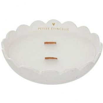 Bougie parfumée dans un grand bol en céramique The Floral, durée de combustion de 15 heures