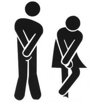 WC Zeichen Aufkleber