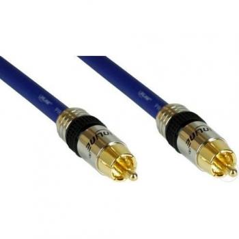 InLine® Cinch Kabel AUDIO, PREMIUM, vergoldete Stecker, 1x Cinch St/St, 3m (89403P)