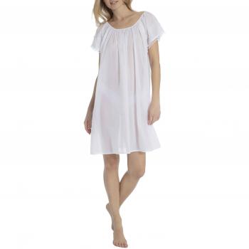 Eva B. Bitzer Midnight White – 95 cm Damen‑Nachtkleid