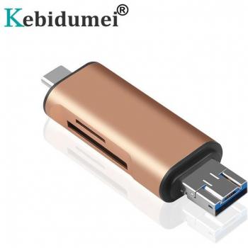 Kebidumei USB Type C OTG SD TF Card Reader