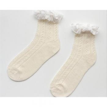 Calcetines de princesa con volantes para mujer y niña