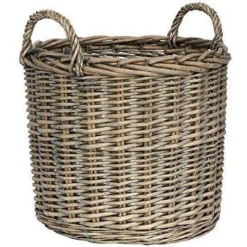 Panier Chic en Cuir Naturel