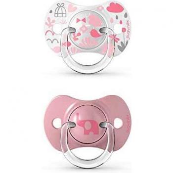 Chupete Suavinex Memories 6-18 meses Rosa 2 unidades