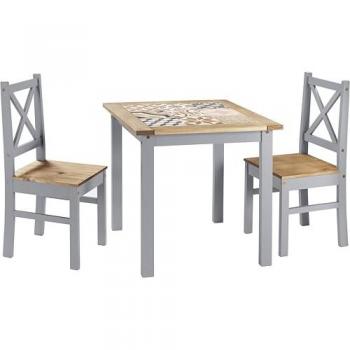 Seconique Salvador 1+2 Tile Top Dining Set