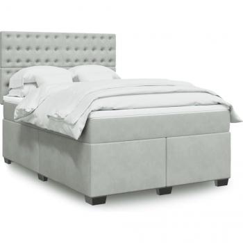Cama Box Spring Velvet Elegante 140x190 cm
