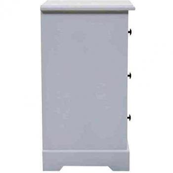 Nachtkommode MDF und Kiefernholz 35 x 32 x 59 cm