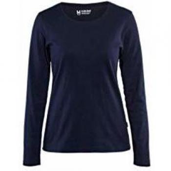 Camicia Blaklader Donna a Maniche Lunghe Blu Marino