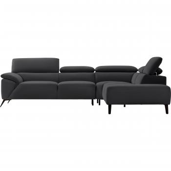 Stilvolles Ecksofa von Nicoletti Home, Breite 287 cm, anpassbare Kopfstützen