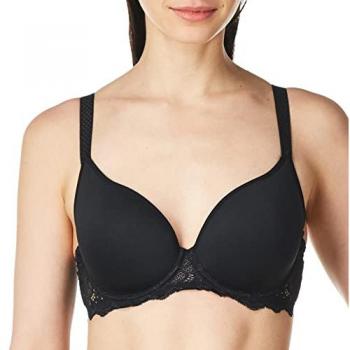 Caresse 3D Spacer Foam Plunge Bra – Black, 34B (HerRoom)
