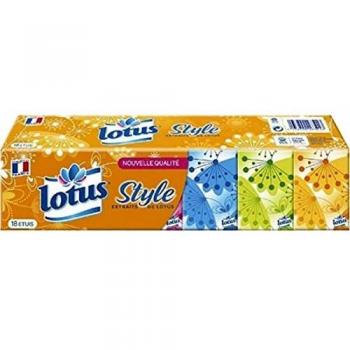 Mouchoirs en papier Lotus Compact Style 18 Etuis