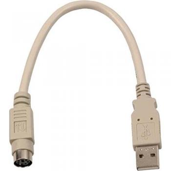 20cm USB-A-Stecker/MD6Buchse (PS2)