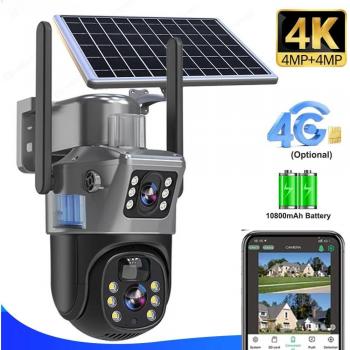 Dual‑Lens 4K IP Cam für Sicherheit: 8 MP, 4