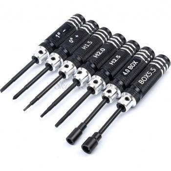FPV Quadcopter Hex Driver Tool – 7‑Piece Set (0, 1, 1.5, 2, 2.5, 4, 5.5 mm)