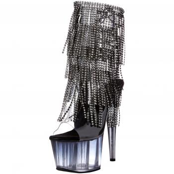 Pleaser ADORE-1017RSFT Stiefel, Damen, Schwarz, 40 EU