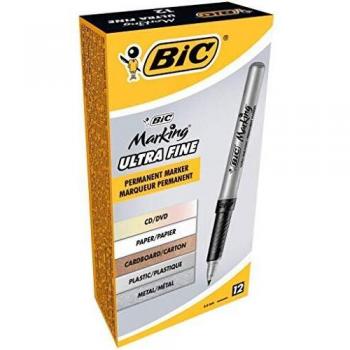 BIC Marqueurs pour CD/DVD Permanent Noir
