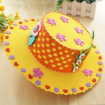 DIY Foam Paper Hat Weaving Activity